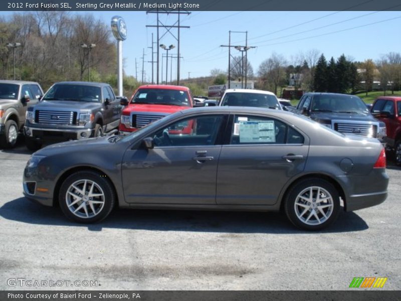 Sterling Grey Metallic / Medium Light Stone 2012 Ford Fusion SEL