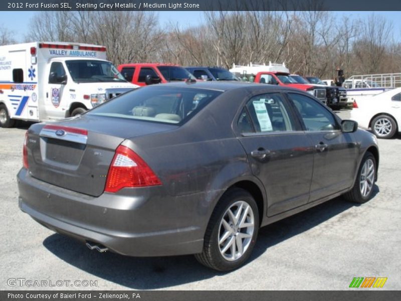 Sterling Grey Metallic / Medium Light Stone 2012 Ford Fusion SEL