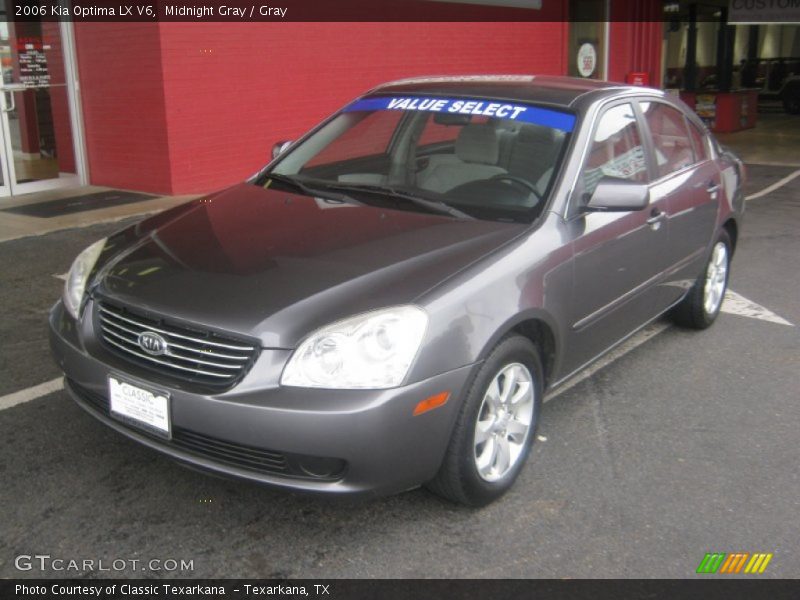 Midnight Gray / Gray 2006 Kia Optima LX V6