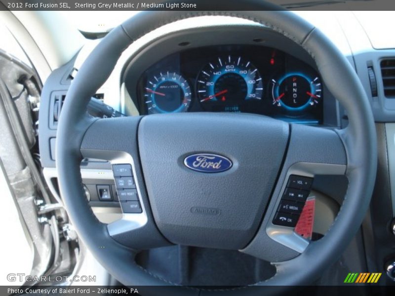 Sterling Grey Metallic / Medium Light Stone 2012 Ford Fusion SEL