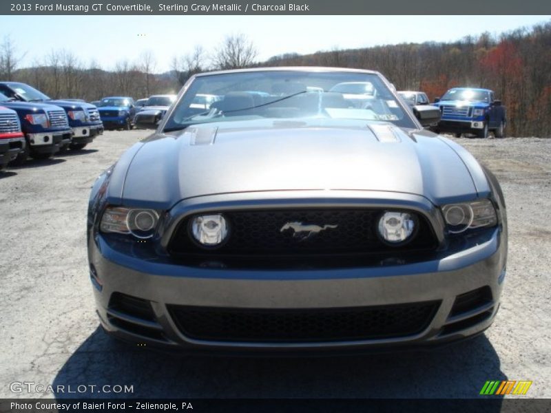 Sterling Gray Metallic / Charcoal Black 2013 Ford Mustang GT Convertible