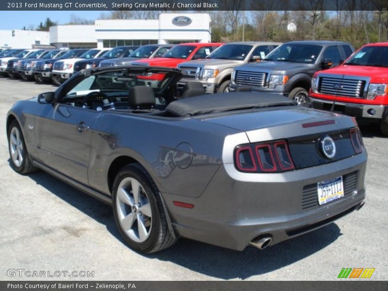 Sterling Gray Metallic / Charcoal Black 2013 Ford Mustang GT Convertible