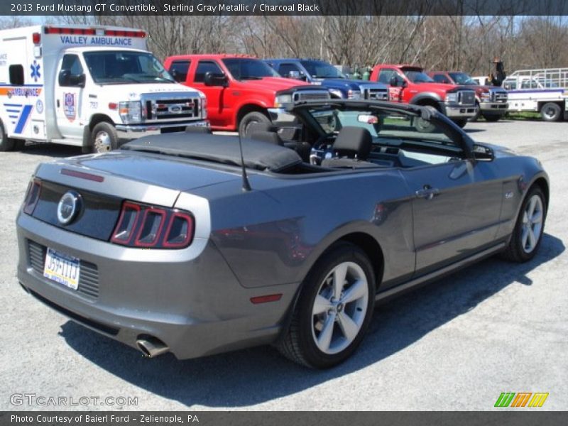 Sterling Gray Metallic / Charcoal Black 2013 Ford Mustang GT Convertible