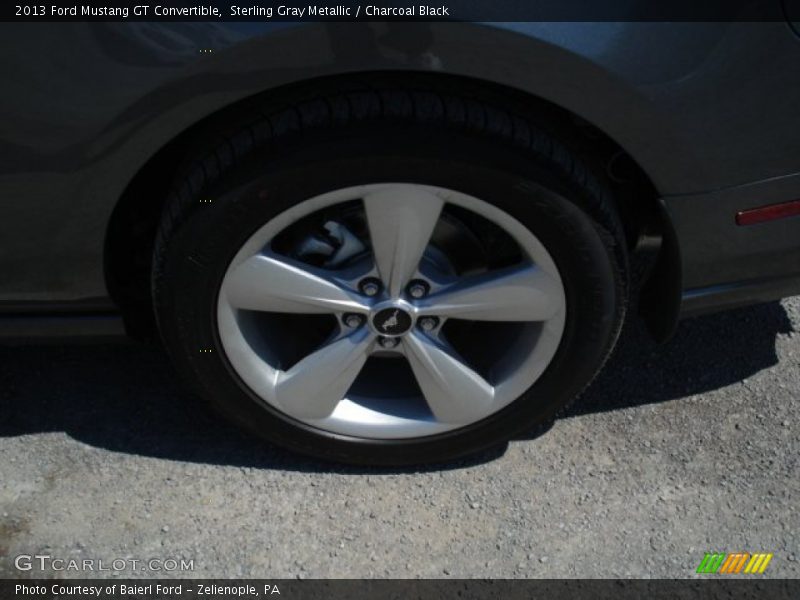 Sterling Gray Metallic / Charcoal Black 2013 Ford Mustang GT Convertible