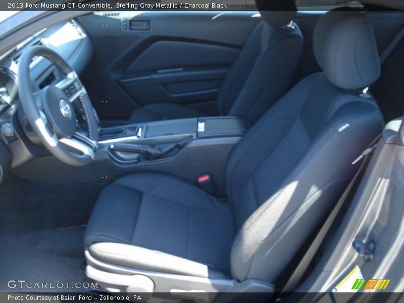 Sterling Gray Metallic / Charcoal Black 2013 Ford Mustang GT Convertible