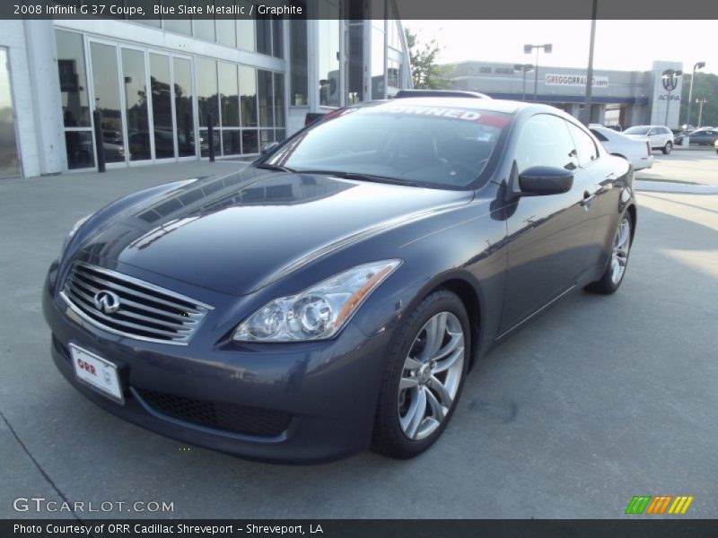 Blue Slate Metallic / Graphite 2008 Infiniti G 37 Coupe