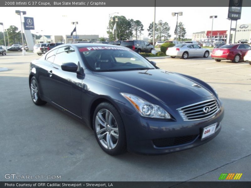 Blue Slate Metallic / Graphite 2008 Infiniti G 37 Coupe