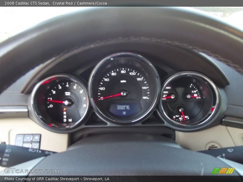 Crystal Red / Cashmere/Cocoa 2008 Cadillac CTS Sedan