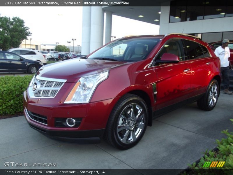 Crystal Red Tintcoat / Shale/Brownstone 2012 Cadillac SRX Performance