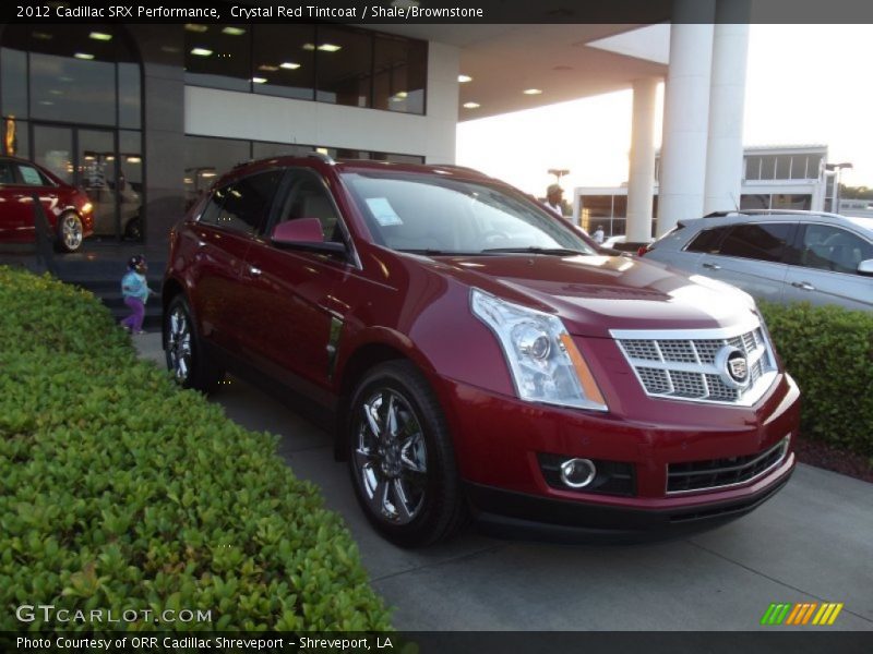 Crystal Red Tintcoat / Shale/Brownstone 2012 Cadillac SRX Performance