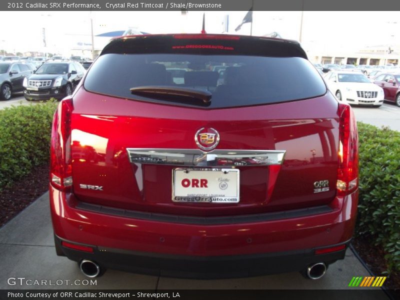 Crystal Red Tintcoat / Shale/Brownstone 2012 Cadillac SRX Performance