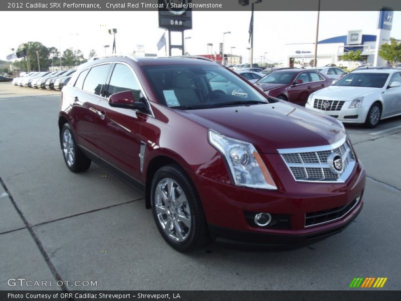 Crystal Red Tintcoat / Shale/Brownstone 2012 Cadillac SRX Performance