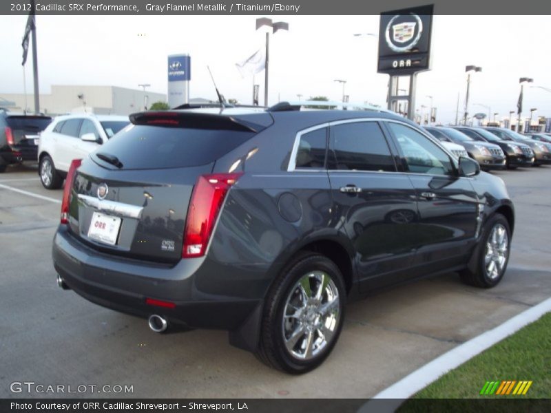 Gray Flannel Metallic / Titanium/Ebony 2012 Cadillac SRX Performance