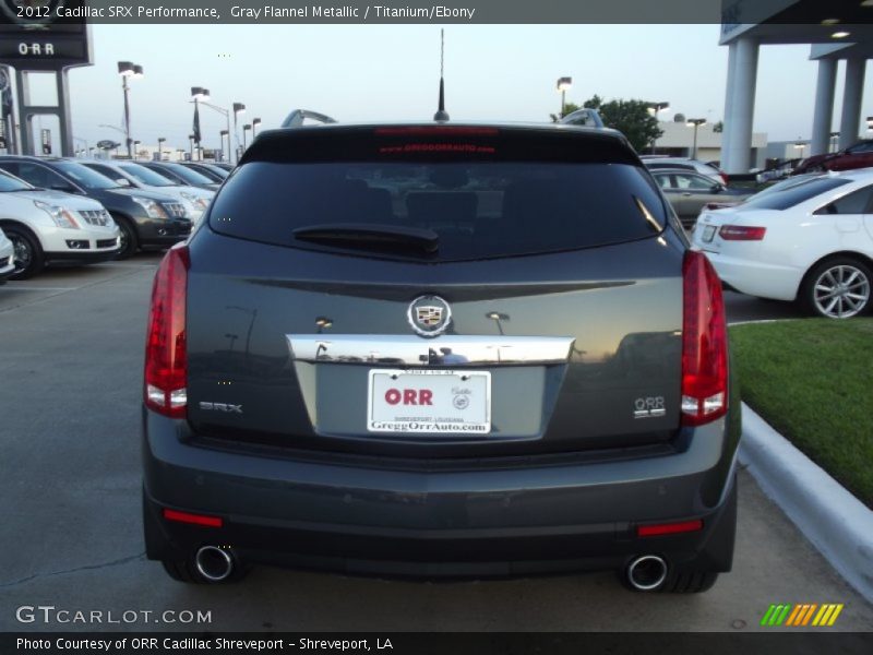Gray Flannel Metallic / Titanium/Ebony 2012 Cadillac SRX Performance