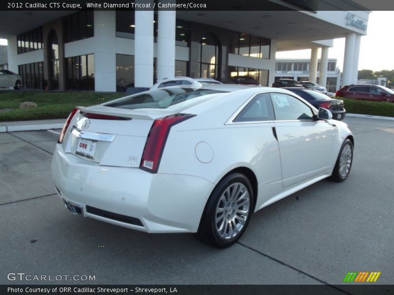 White Diamond Tricoat / Cashmere/Cocoa 2012 Cadillac CTS Coupe