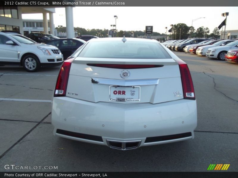 White Diamond Tricoat / Cashmere/Cocoa 2012 Cadillac CTS Coupe