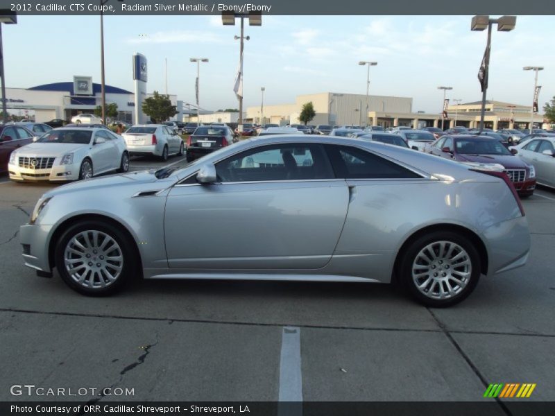 Radiant Silver Metallic / Ebony/Ebony 2012 Cadillac CTS Coupe