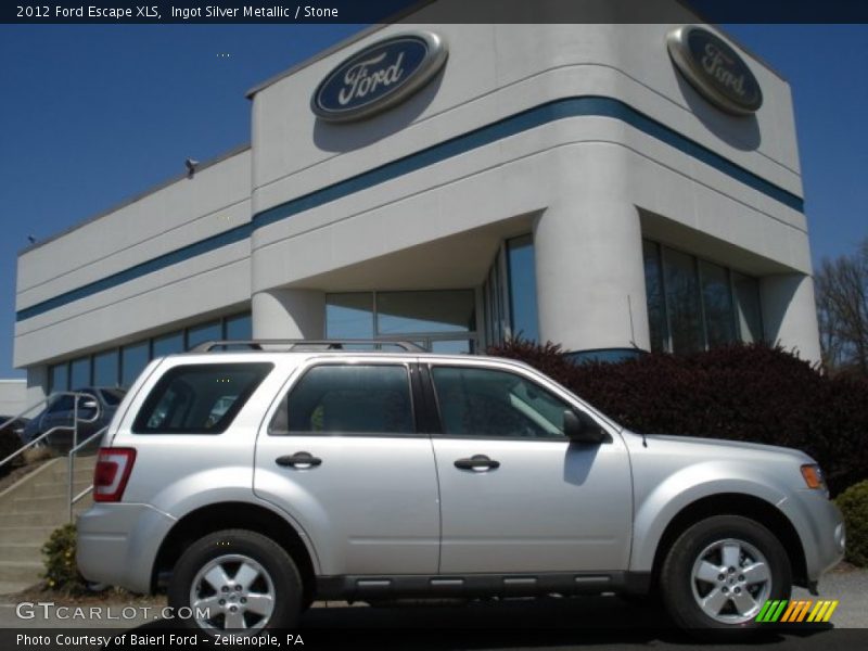 Ingot Silver Metallic / Stone 2012 Ford Escape XLS