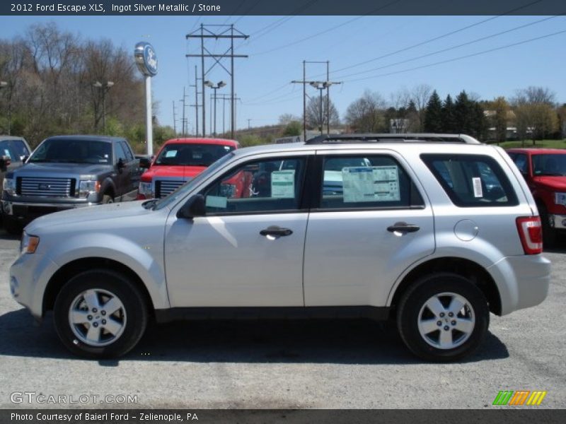 Ingot Silver Metallic / Stone 2012 Ford Escape XLS