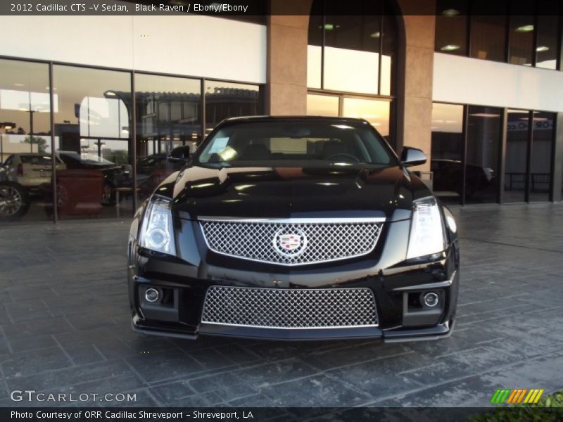 Black Raven / Ebony/Ebony 2012 Cadillac CTS -V Sedan