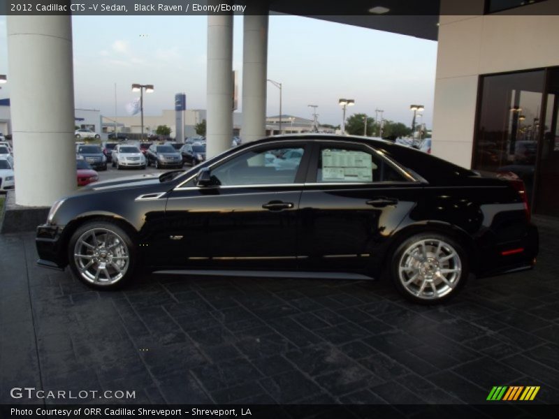 Black Raven / Ebony/Ebony 2012 Cadillac CTS -V Sedan