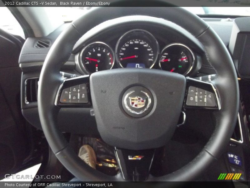 Black Raven / Ebony/Ebony 2012 Cadillac CTS -V Sedan