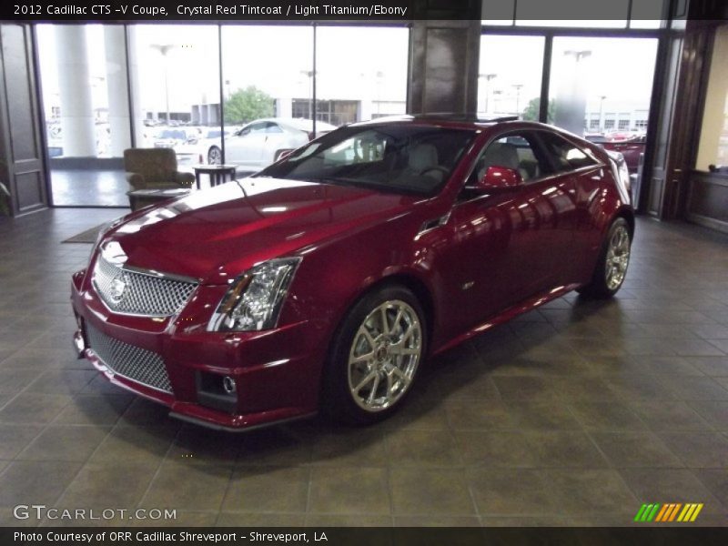 Crystal Red Tintcoat / Light Titanium/Ebony 2012 Cadillac CTS -V Coupe