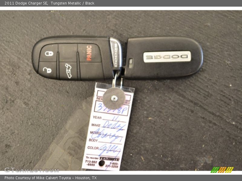 Tungsten Metallic / Black 2011 Dodge Charger SE