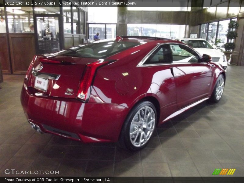 Crystal Red Tintcoat / Light Titanium/Ebony 2012 Cadillac CTS -V Coupe