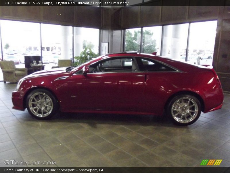 Crystal Red Tintcoat / Light Titanium/Ebony 2012 Cadillac CTS -V Coupe