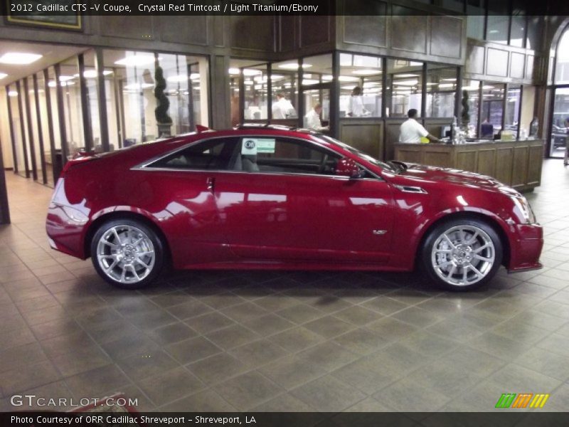 Crystal Red Tintcoat / Light Titanium/Ebony 2012 Cadillac CTS -V Coupe