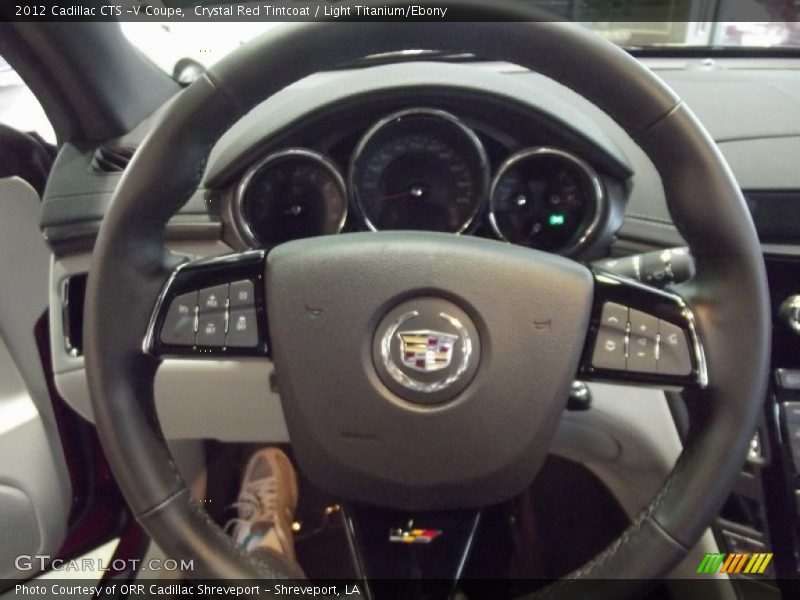 Crystal Red Tintcoat / Light Titanium/Ebony 2012 Cadillac CTS -V Coupe