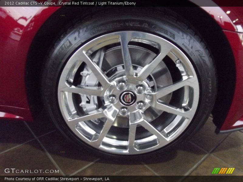 Crystal Red Tintcoat / Light Titanium/Ebony 2012 Cadillac CTS -V Coupe