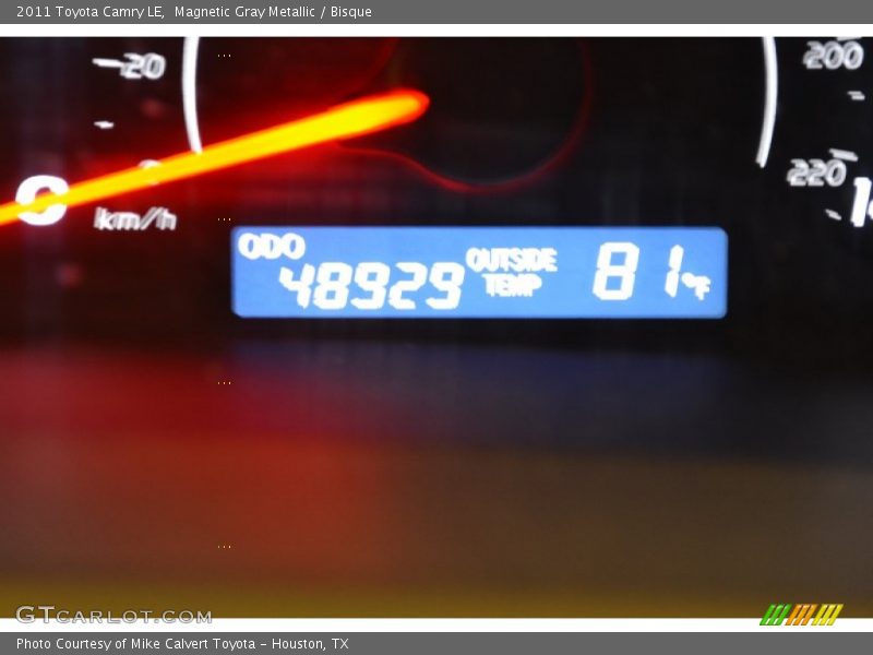 Magnetic Gray Metallic / Bisque 2011 Toyota Camry LE