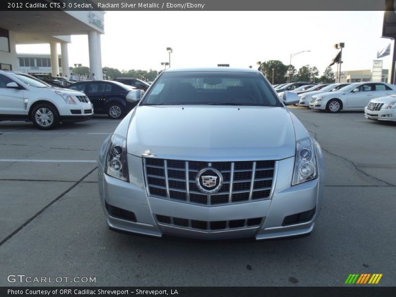 Radiant Silver Metallic / Ebony/Ebony 2012 Cadillac CTS 3.0 Sedan