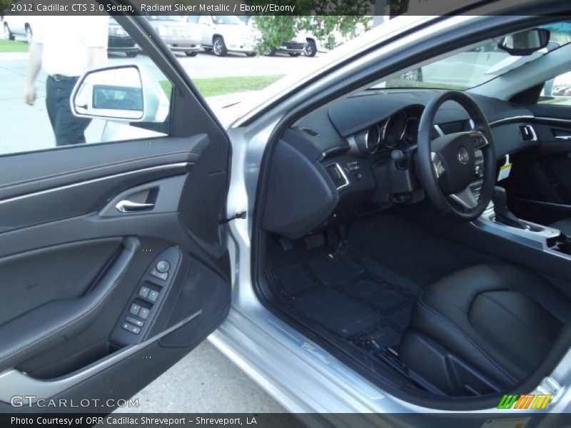 Radiant Silver Metallic / Ebony/Ebony 2012 Cadillac CTS 3.0 Sedan