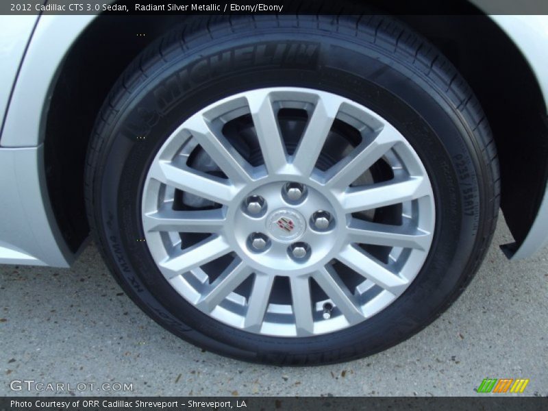 Radiant Silver Metallic / Ebony/Ebony 2012 Cadillac CTS 3.0 Sedan