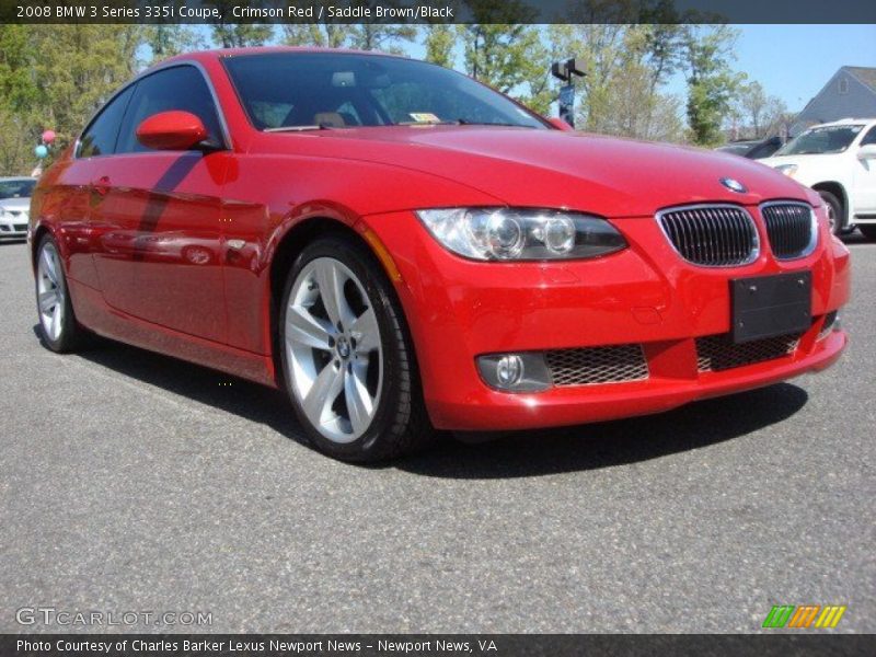 Crimson Red / Saddle Brown/Black 2008 BMW 3 Series 335i Coupe