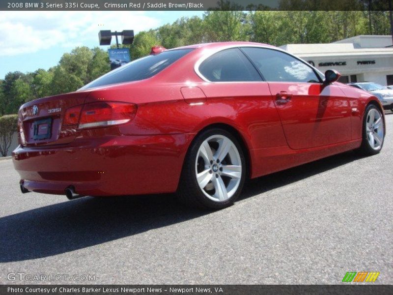 Crimson Red / Saddle Brown/Black 2008 BMW 3 Series 335i Coupe