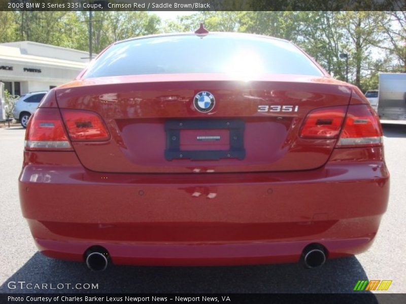 Crimson Red / Saddle Brown/Black 2008 BMW 3 Series 335i Coupe