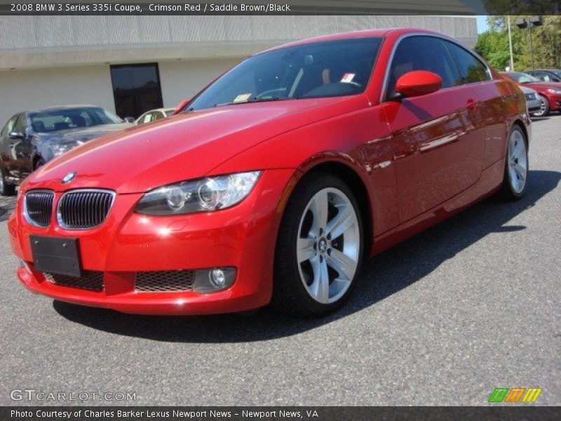 Crimson Red / Saddle Brown/Black 2008 BMW 3 Series 335i Coupe