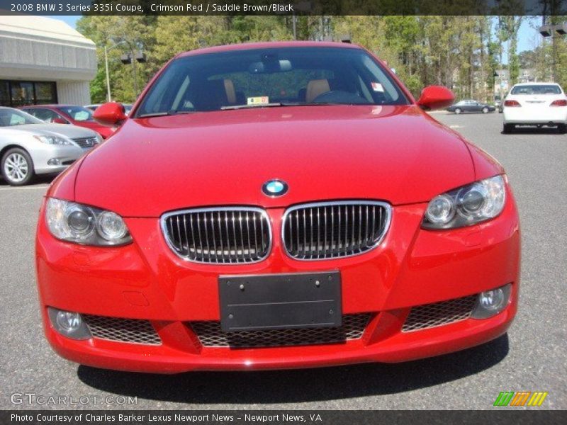 Crimson Red / Saddle Brown/Black 2008 BMW 3 Series 335i Coupe