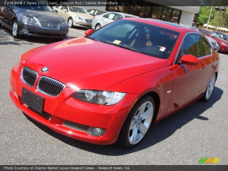 Crimson Red / Saddle Brown/Black 2008 BMW 3 Series 335i Coupe