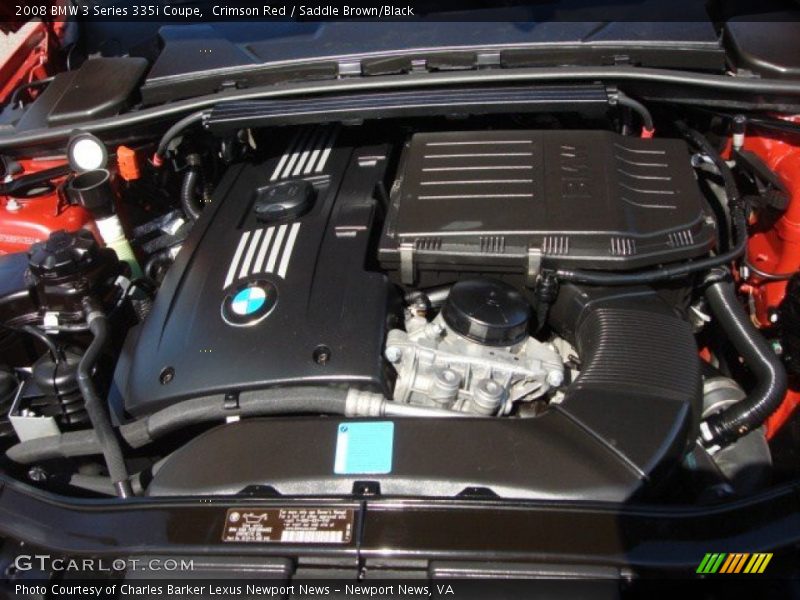 Crimson Red / Saddle Brown/Black 2008 BMW 3 Series 335i Coupe