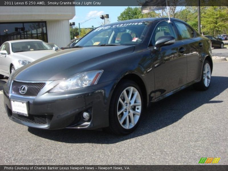 Smoky Granite Mica / Light Gray 2011 Lexus IS 250 AWD