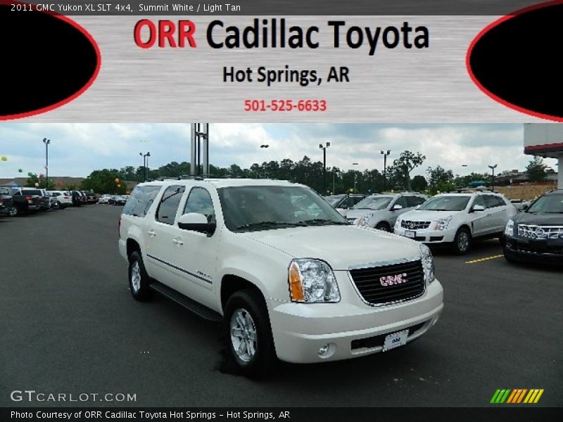 Summit White / Light Tan 2011 GMC Yukon XL SLT 4x4
