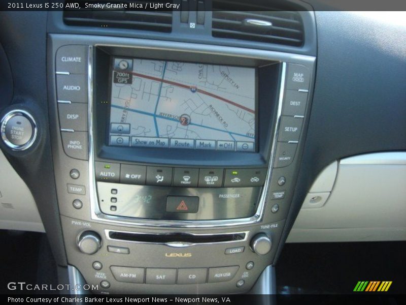 Smoky Granite Mica / Light Gray 2011 Lexus IS 250 AWD