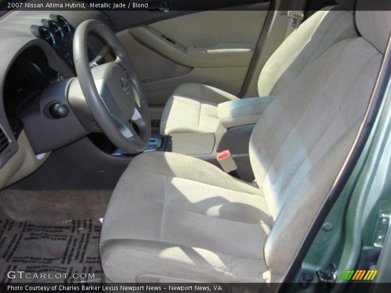 Metallic Jade / Blond 2007 Nissan Altima Hybrid