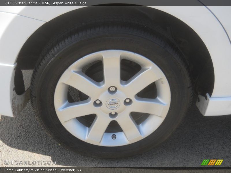 Aspen White / Beige 2012 Nissan Sentra 2.0 SR