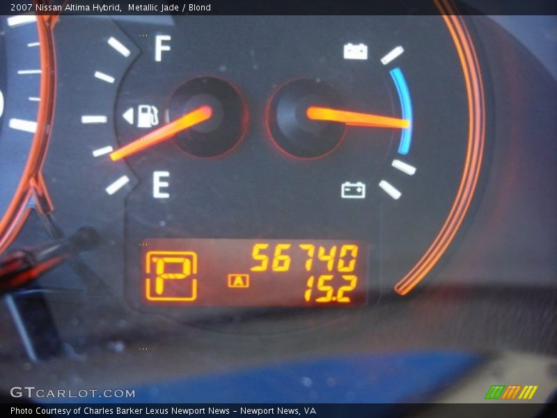 Metallic Jade / Blond 2007 Nissan Altima Hybrid